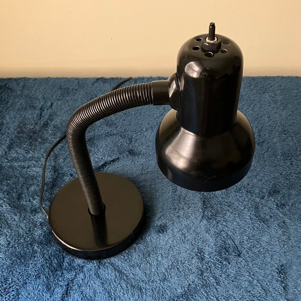 FLEXIBLE TABLE DESK READING LAMP BEDROOM STUDY DECORATIVE FLEXI LIGHT WITH BULB